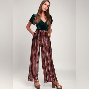 Women’s velvet striped pants